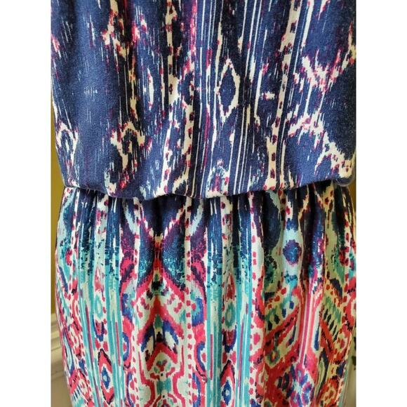 Pink Republic Beautiful Boho Maxi Sleeveless Dress Size Medium - Picture 5 of 12